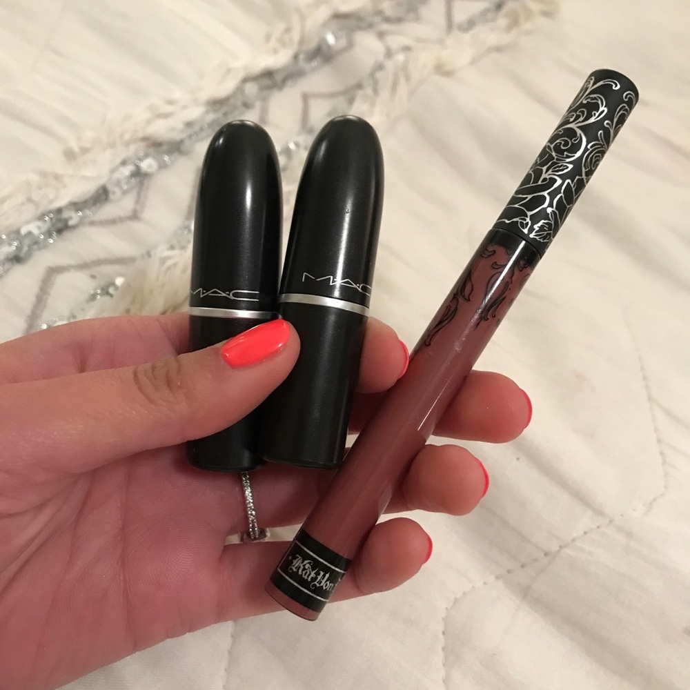 Mac & Kat Von D lipsticks